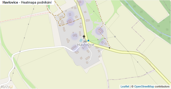 Havlovice - mapa podnikání