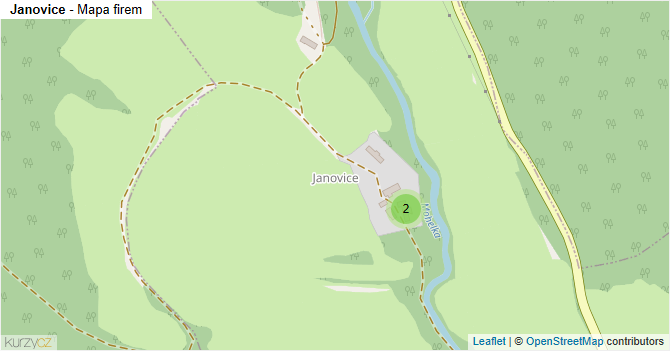Janovice - mapa firem