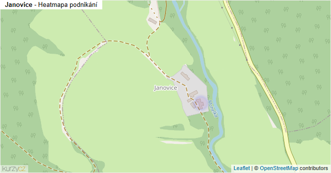 Janovice - mapa podnikání