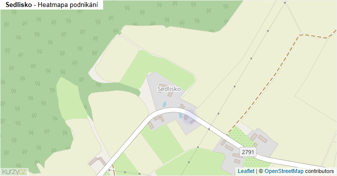 Sedlisko - mapa podnikání