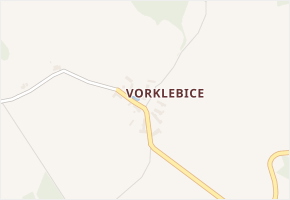 Vorklebice v obci Kobyly - mapa části obce