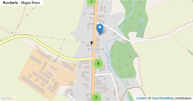 Kocbeře - mapa firem