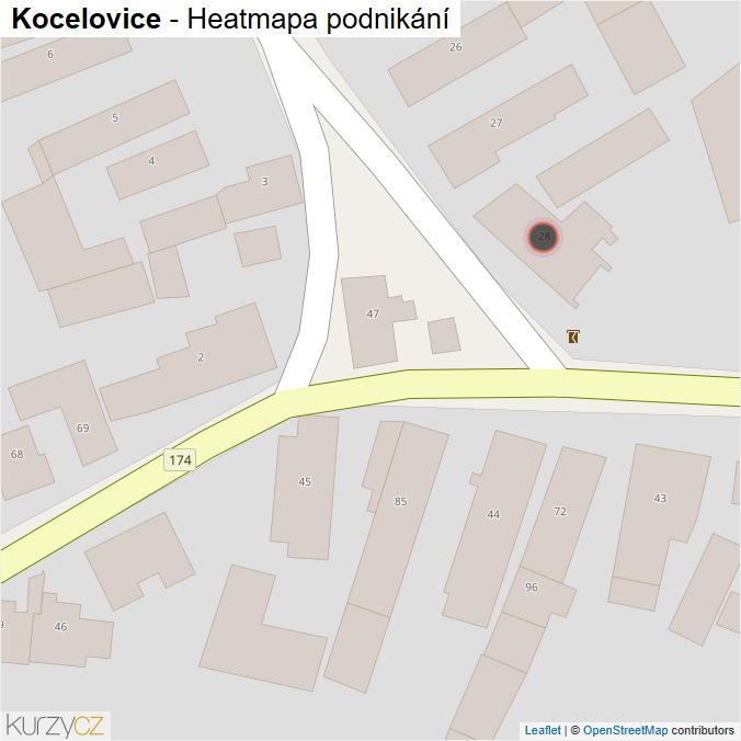 Mapa Kocelovice - Firmy v obci.
