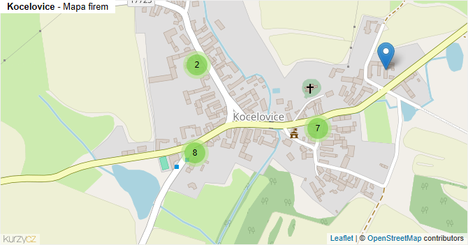 Kocelovice - mapa firem
