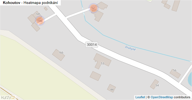 Kohoutov - mapa podnikání