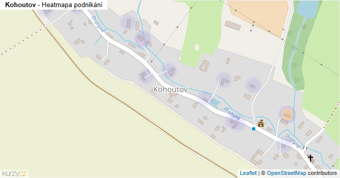 Kohoutov - mapa podnikání