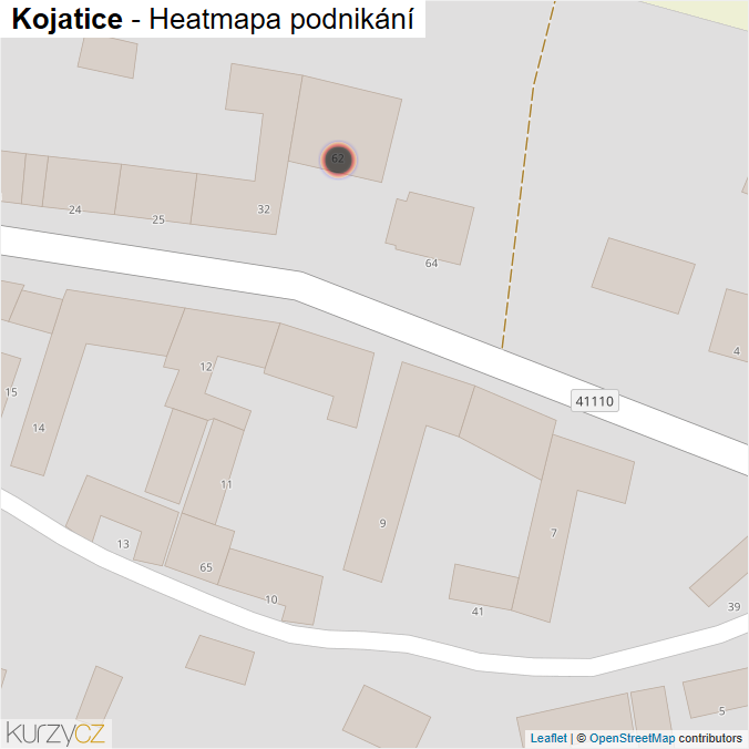 Mapa Kojatice - Firmy v obci.