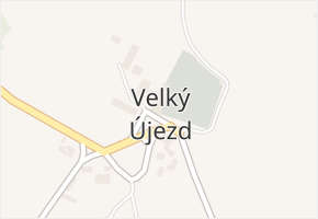 Velký Újezd v obci Kojatice - mapa části obce