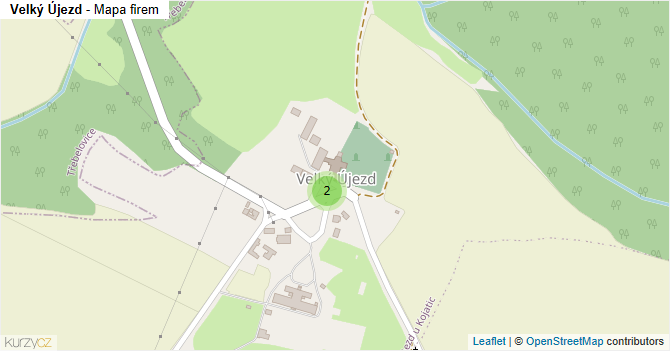 Velký Újezd - mapa firem