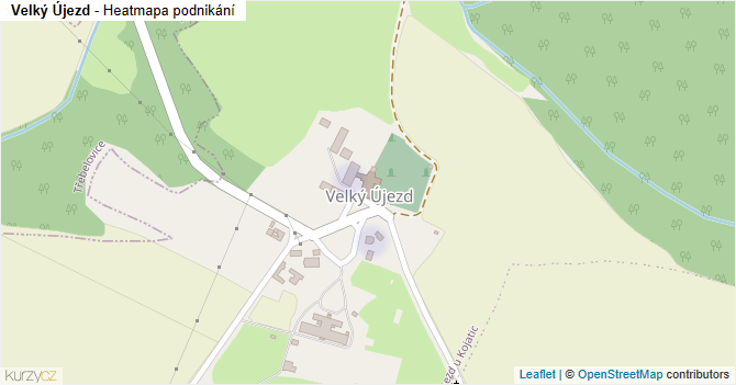 Velký Újezd - mapa podnikání