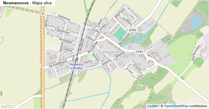 Neumannova - mapa ulice