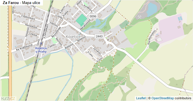 Za Farou - mapa ulice