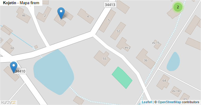 Kojetín - mapa firem