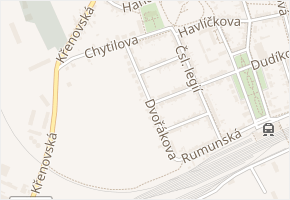 Dvořákova v obci Kojetín - mapa ulice