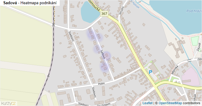 Sadová - mapa podnikání