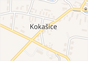 Kokašice v obci Kokašice - mapa části obce