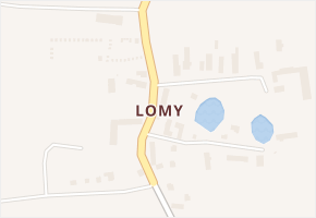 Lomy v obci Kokašice - mapa části obce