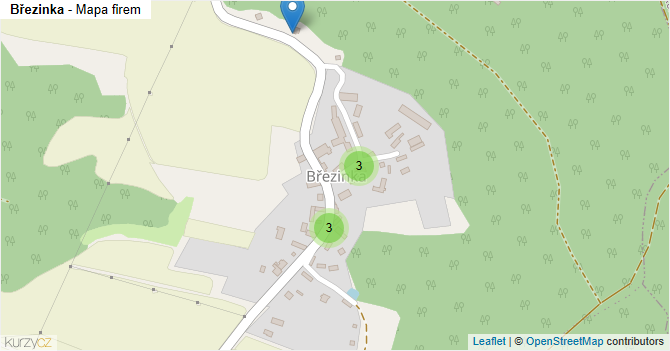 Březinka - mapa firem