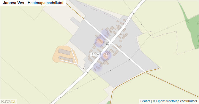 Janova Ves - mapa podnikání