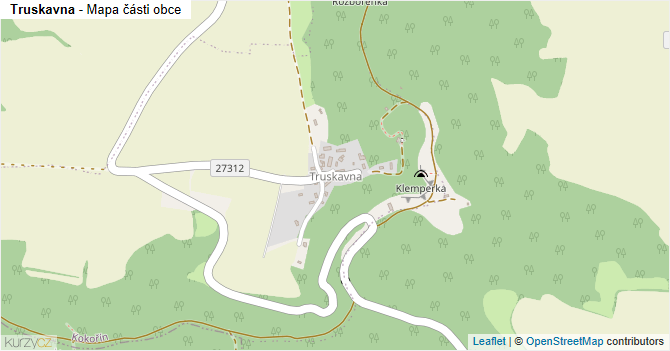 Truskavna - mapa části obce