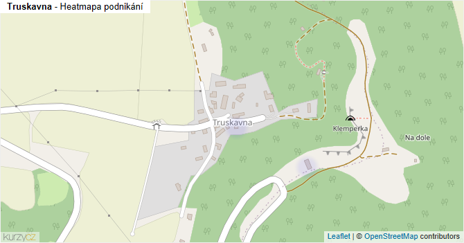 Truskavna - mapa podnikání