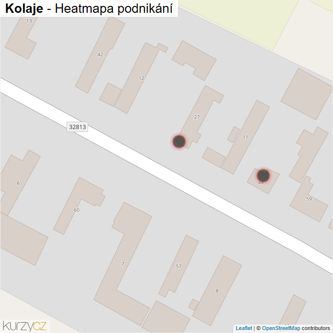 Mapa Kolaje - Firmy v obci.