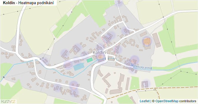 Koldín - mapa podnikání