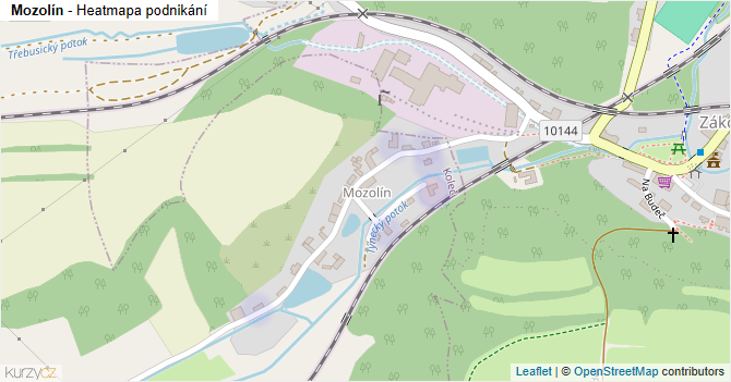 Mozolín - mapa podnikání