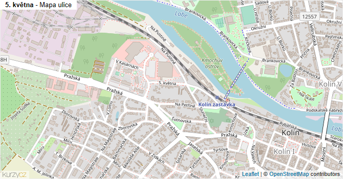 5. května - mapa ulice