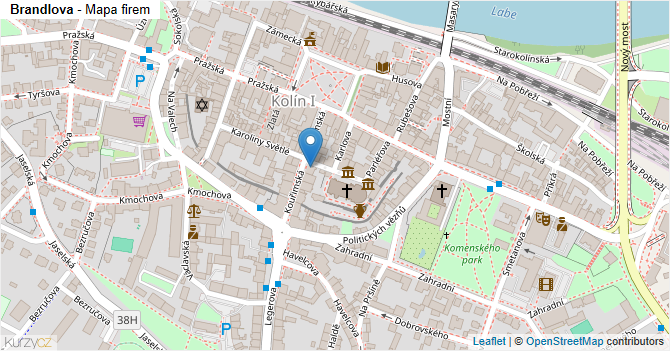 Brandlova - mapa firem