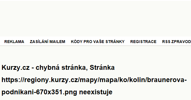 Braunerova - mapa podnikání