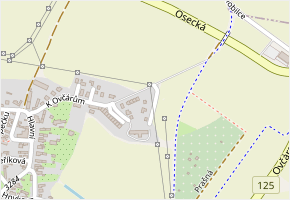 Danielova v obci Kolín - mapa ulice