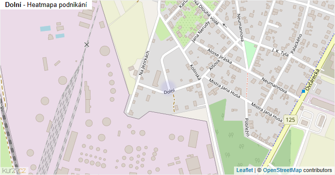 Dolní - mapa podnikání