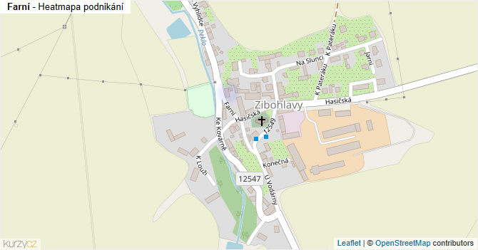 Farní - mapa podnikání