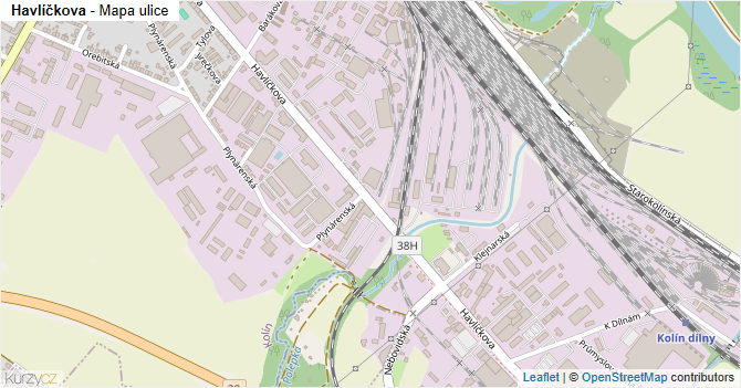 Havlíčkova - mapa ulice