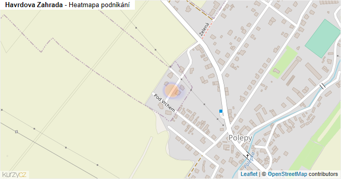 Havrdova Zahrada - mapa podnikání