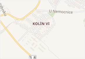 Hlubočská v obci Kolín - mapa ulice