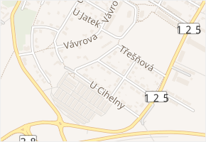 Jabloňová v obci Kolín - mapa ulice
