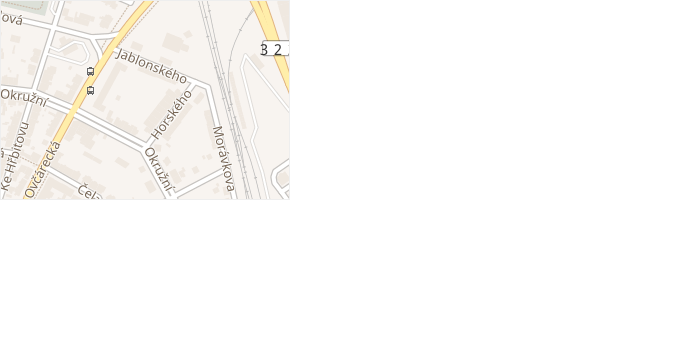 Jablonského v obci Kolín - mapa ulice