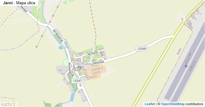 Jarní - mapa ulice
