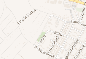 Josefa Sudka v obci Kolín - mapa ulice