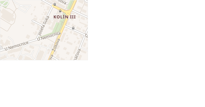 Josefa Suka v obci Kolín - mapa ulice