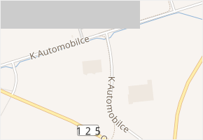 K Automobilce v obci Kolín - mapa ulice