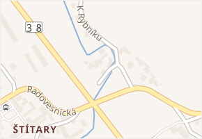K Rybníku v obci Kolín - mapa ulice