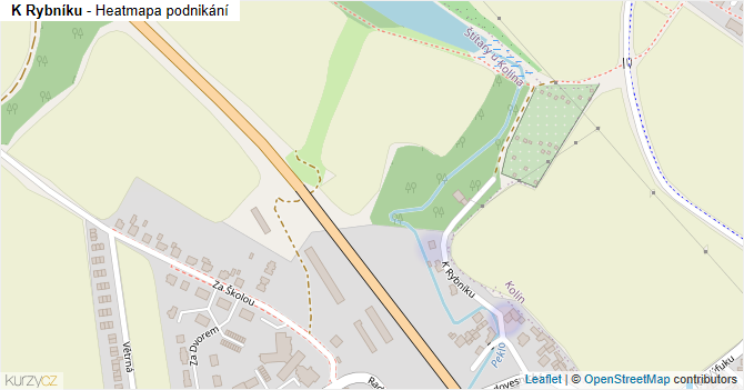 K Rybníku - mapa podnikání