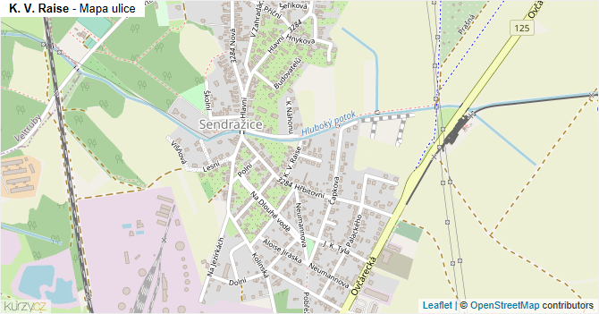 K. V. Raise - mapa ulice