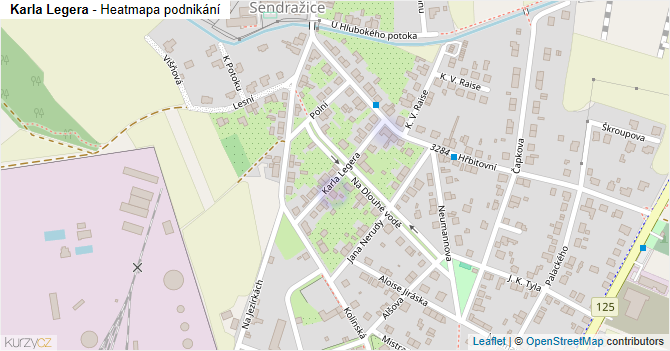 Karla Legera - mapa podnikání