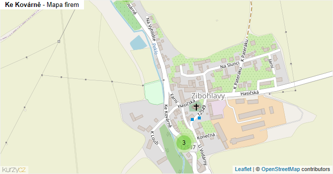 Ke Kovárně - mapa firem