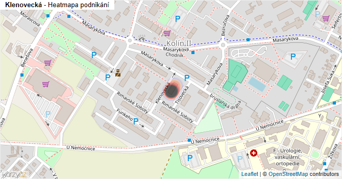 Klenovecká - mapa podnikání
