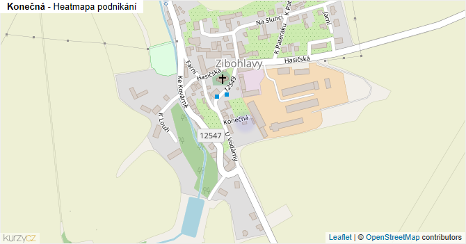 Konečná - mapa podnikání